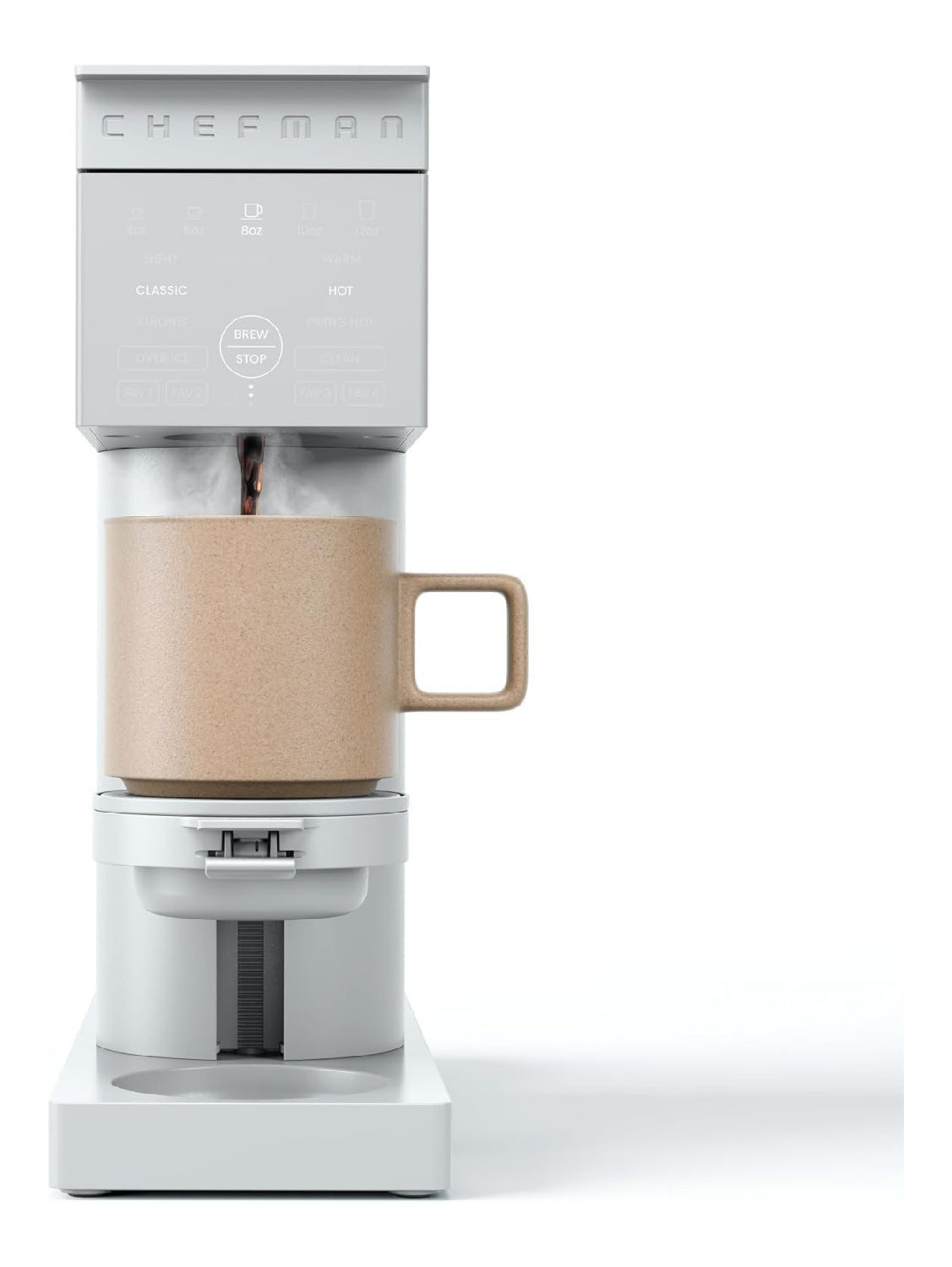 Macchina da caffe con comandi touch rosso