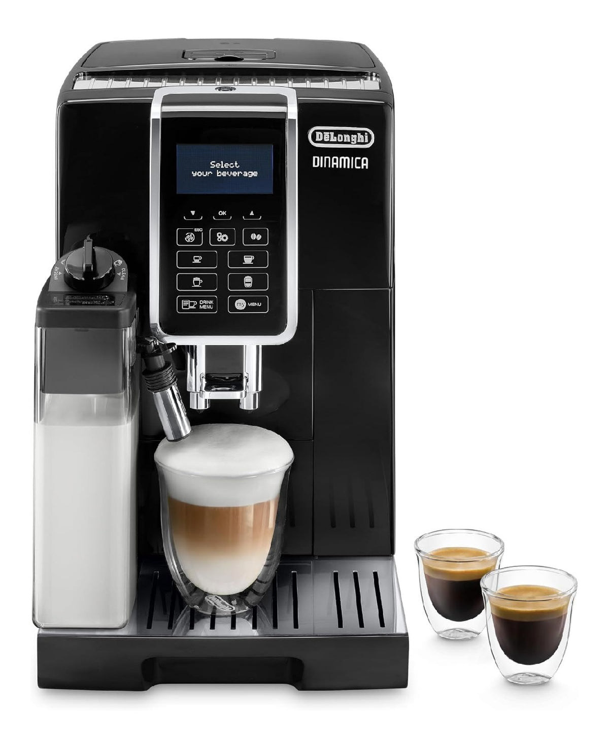 Macchina da caffe automatica con comandi touch con timer nero