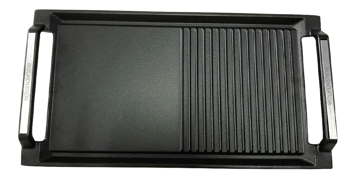 Piastre Wolkenstein Grillpfanne, Guss, Teflon Beschichtung