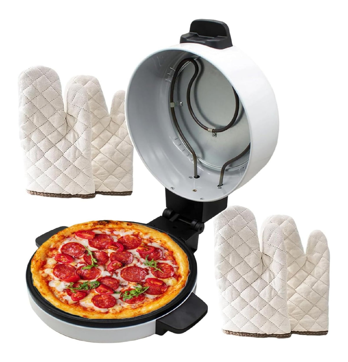 Forno elettrico compatto funzionamento automatico portatile rosso