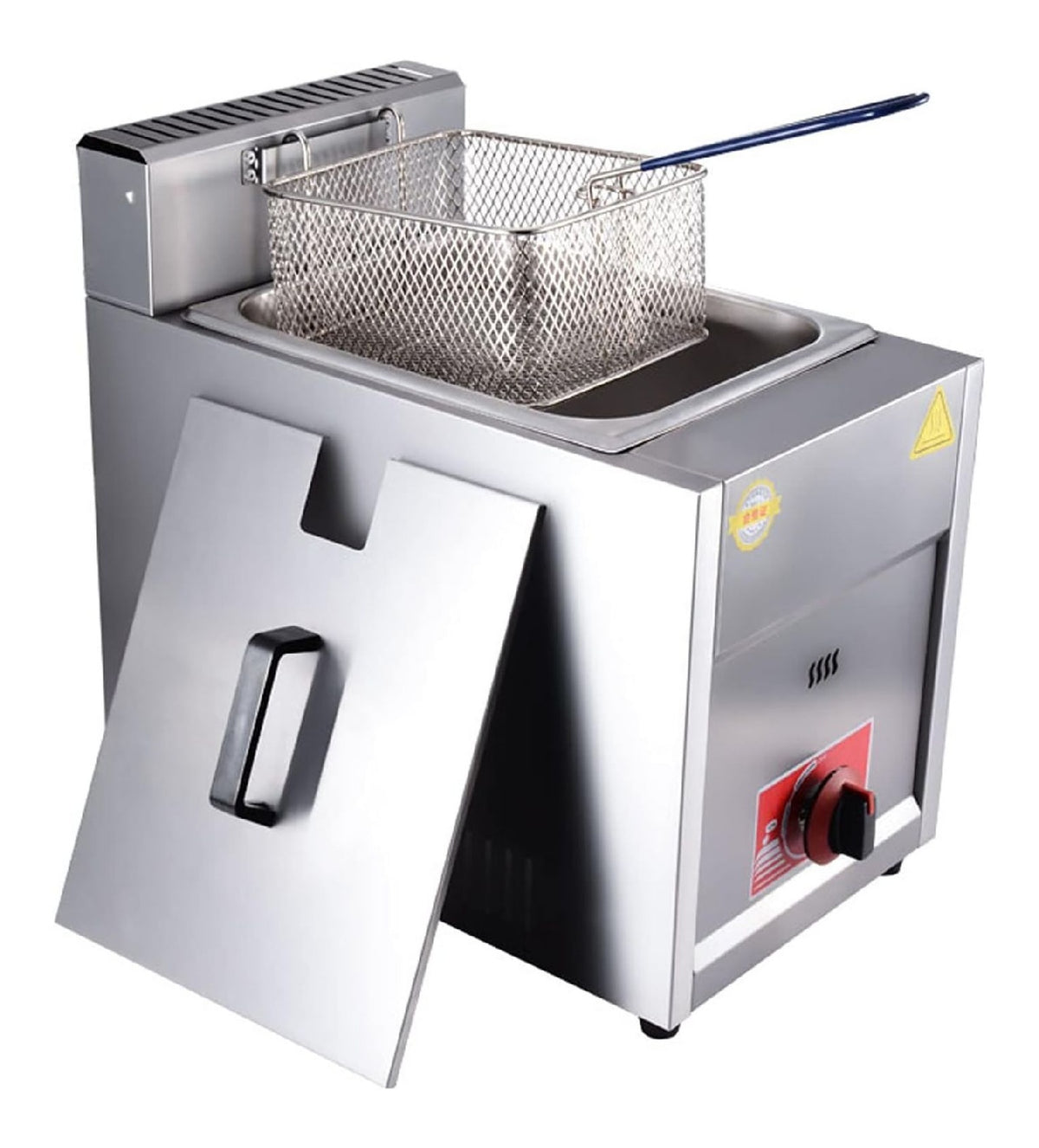 Sistema per frittura Friggitrice Gas, friggitrice Doppio Cilindro
