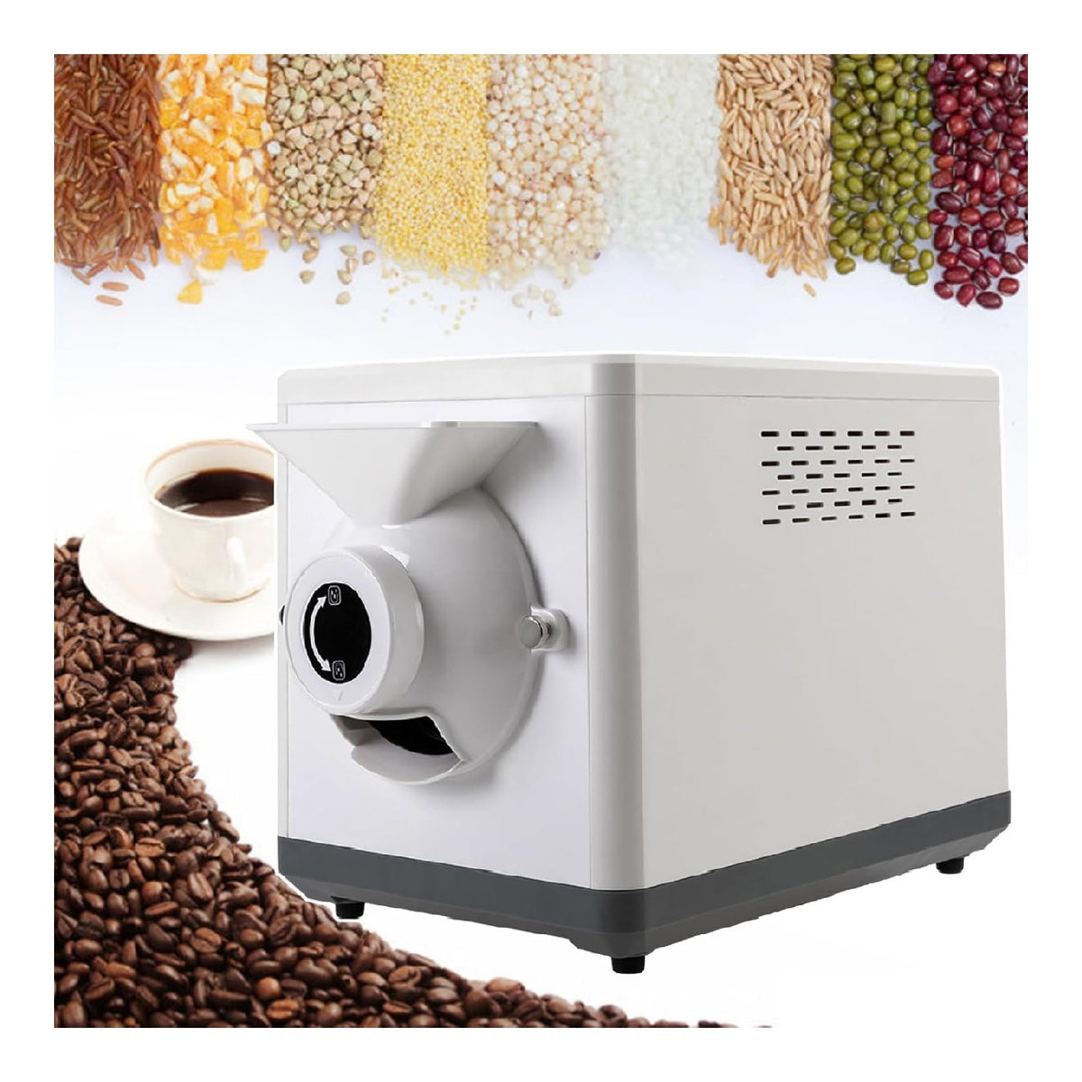 Tostatrice elettrica per caffe per digitale funzionamento automatico nero