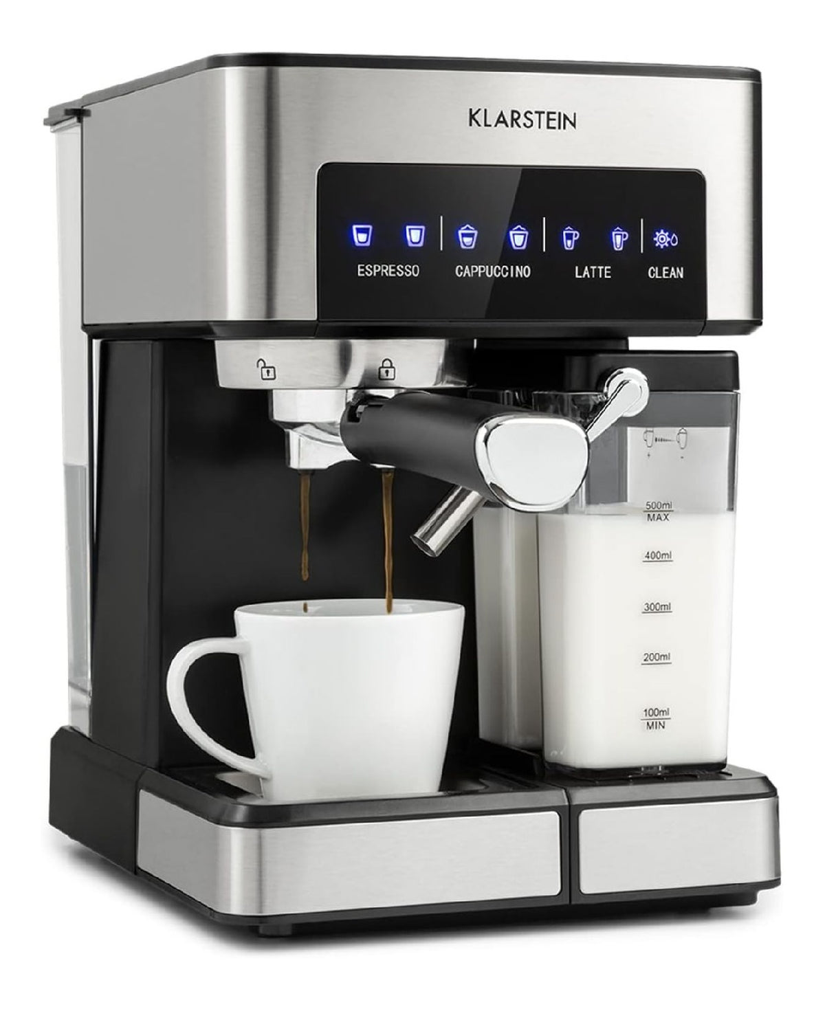 Macchina per Espresso 1,8L con con comandi touch funzionamento automatico crema