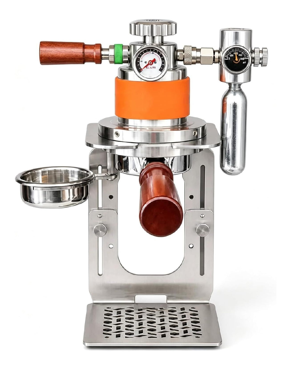 Sistema per preparazione caffe Macchina caffe Espresso Pneumatica, Acciaio