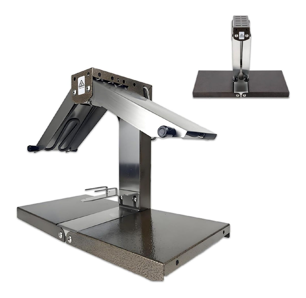 Scaldaformaggio elettrico professionale per raclette, portatile in acciaio inox argento