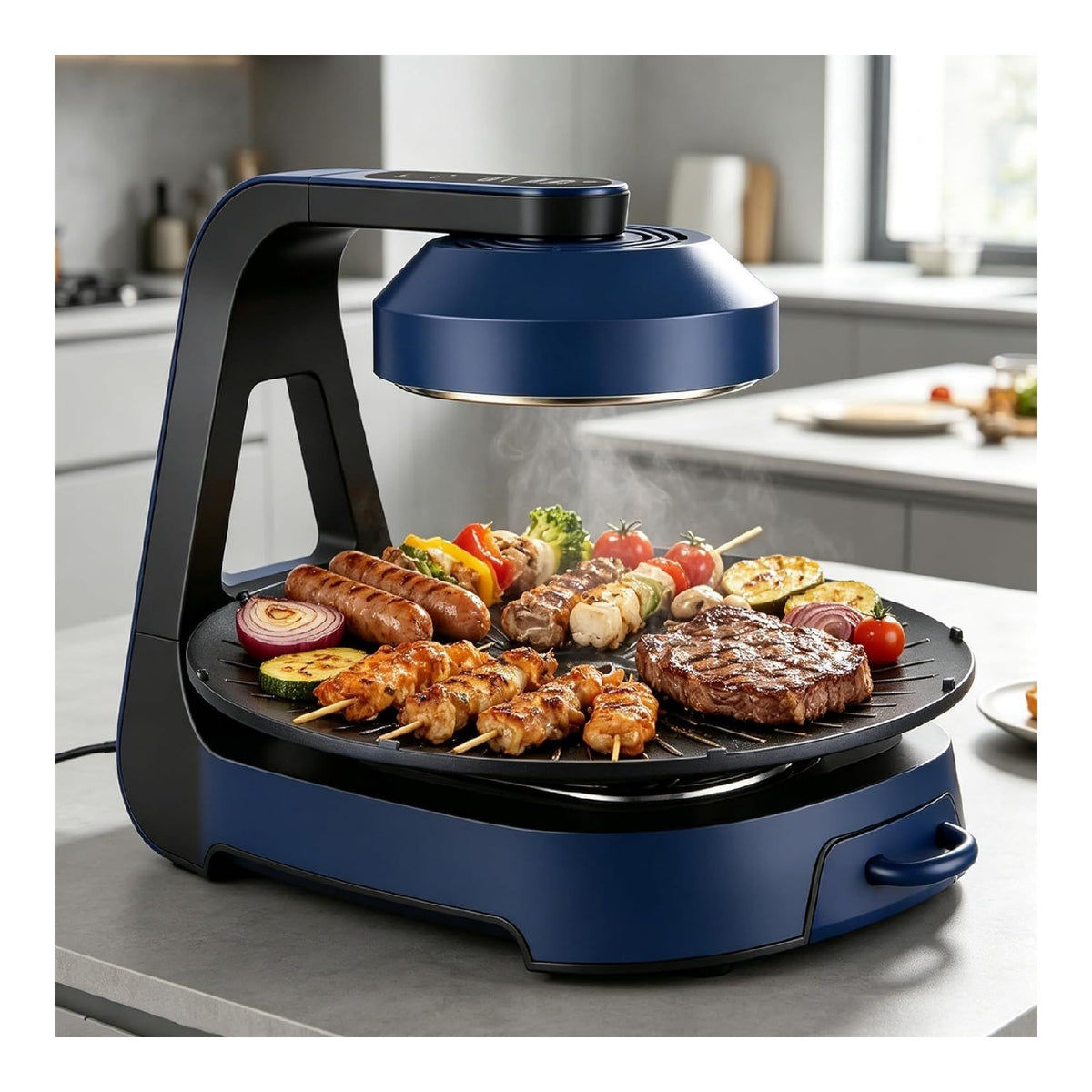 Elettrodomestico compatto Barbecue Elettrico Senza Fumo, Antiaderente