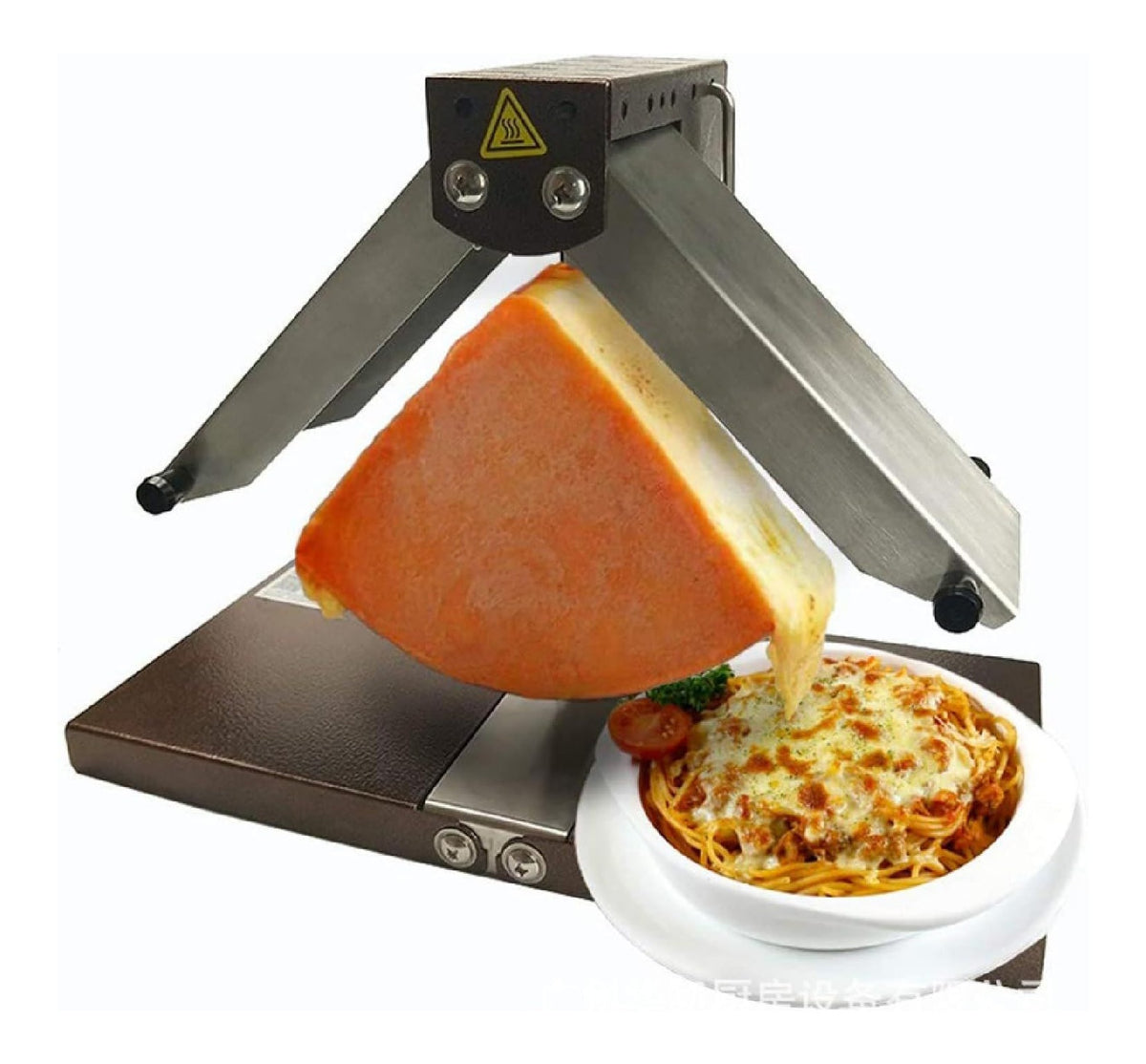 Scioglitore Formaggio per raclette, Macchina in acciaio inox argento
