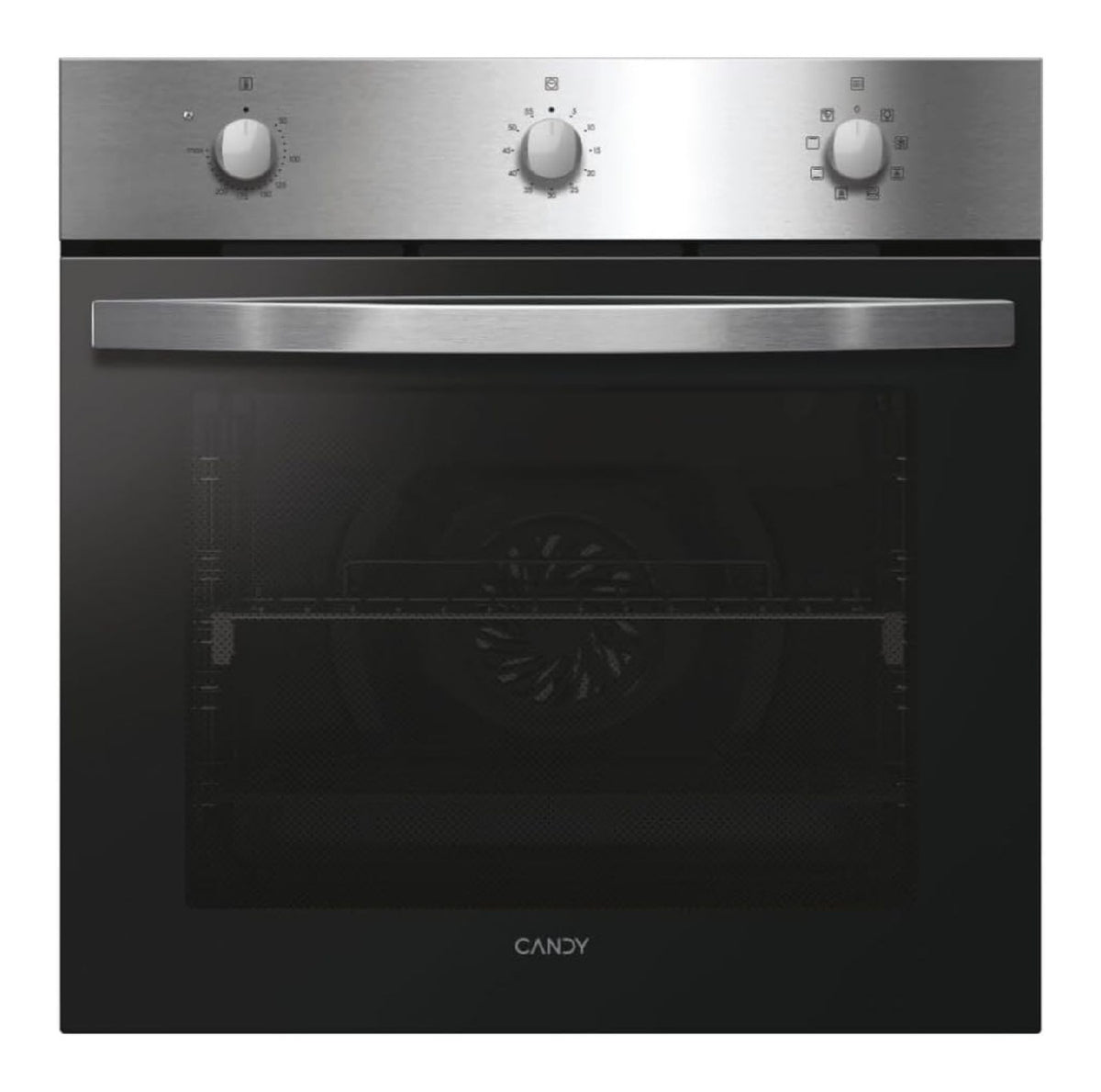 Forno elettrico compatto in acciaio inox argento
