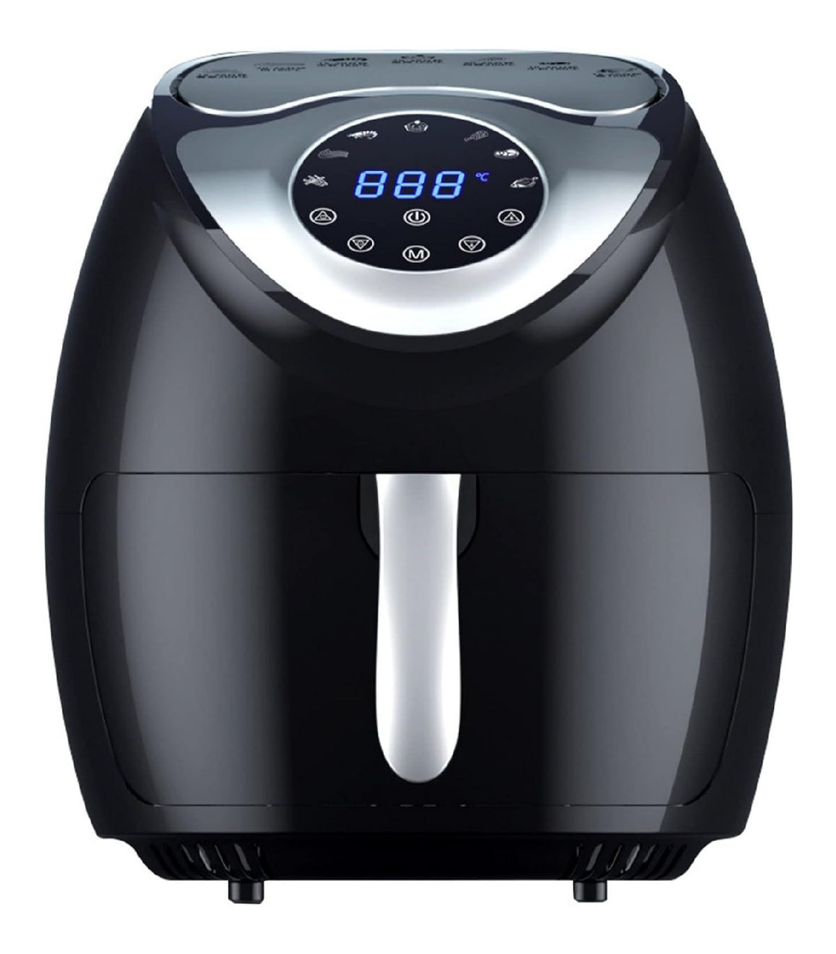 Friggitrice ad aria digitale con comandi touch rosso Friggitrice Aria Domestica Grande