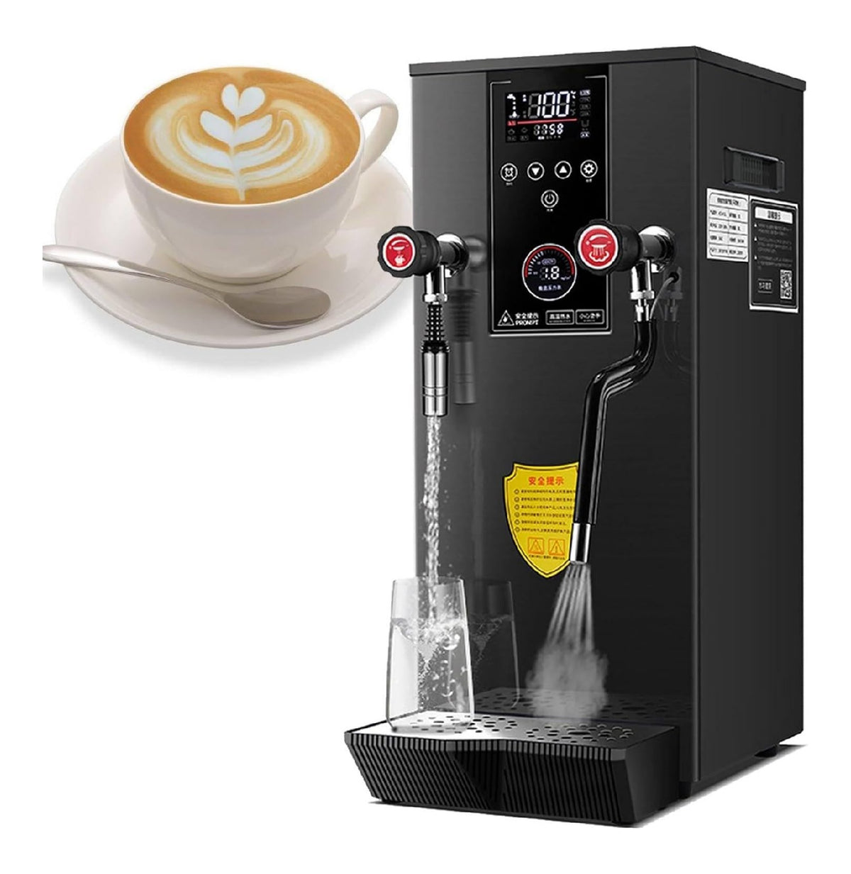 Macchina Per Schiumatura Del Latte funzionamento automatico funzione vapore nero