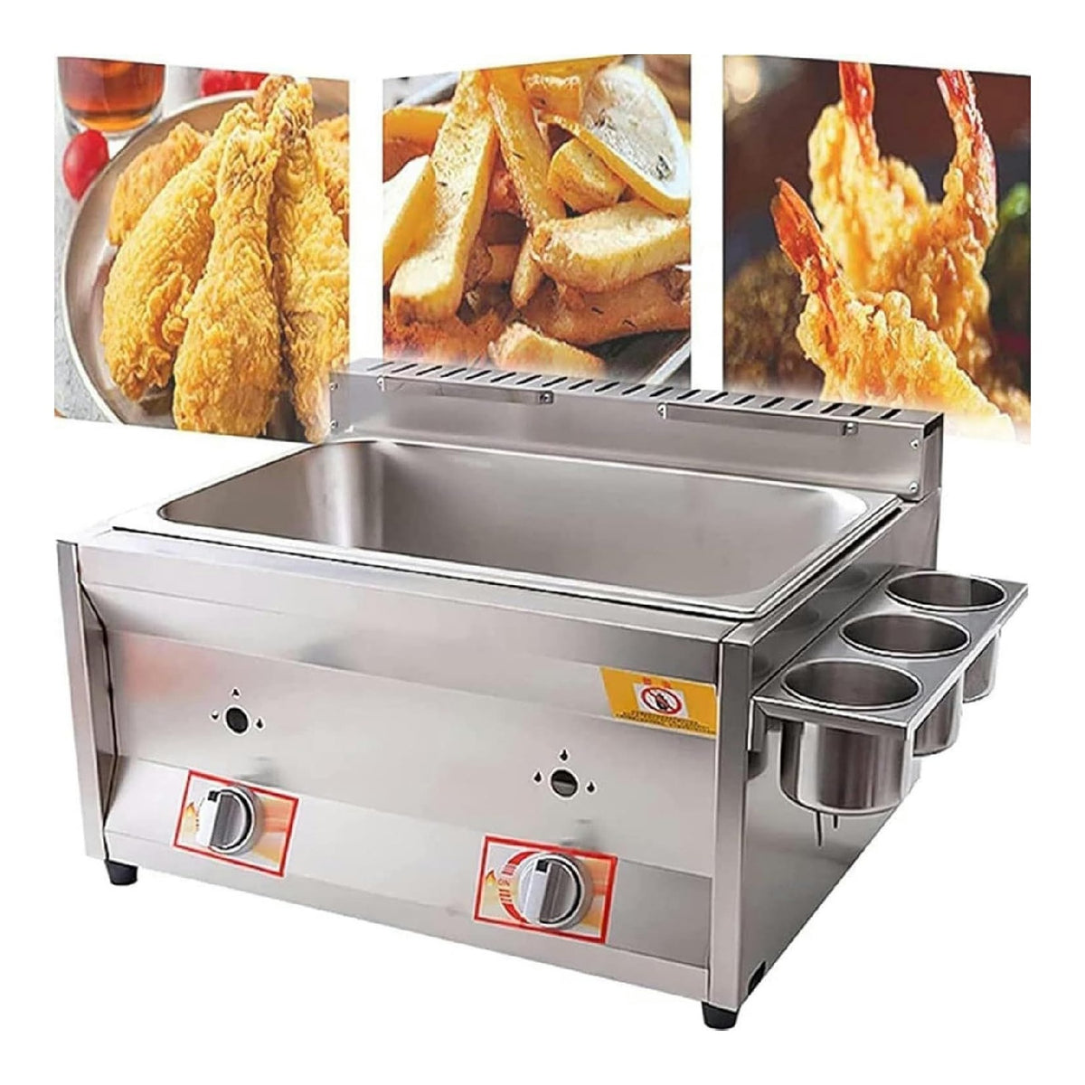 Friggitrice da cucina Friggitrice commerciale, friggitrice acciaio inossidabile banco, friggitrice multifunzi