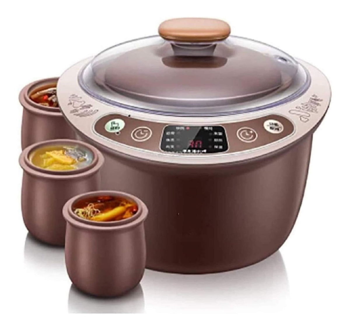 Healthy Purple Clay Slow Cooker funzione vapore oro