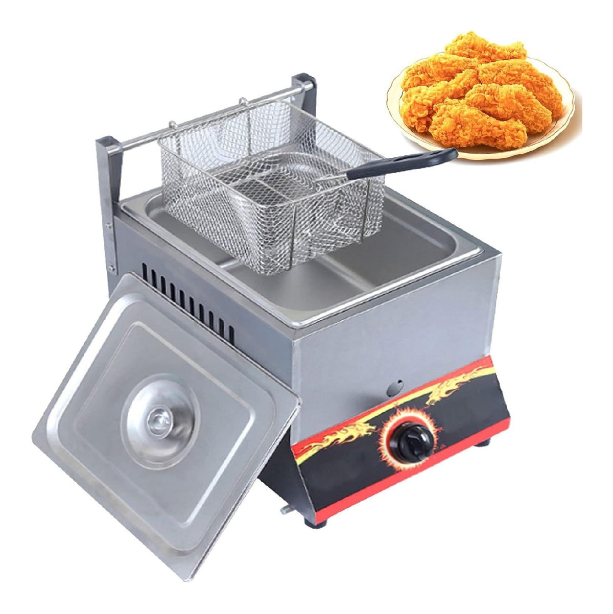 Friggitrice elettrica 11 L rosso