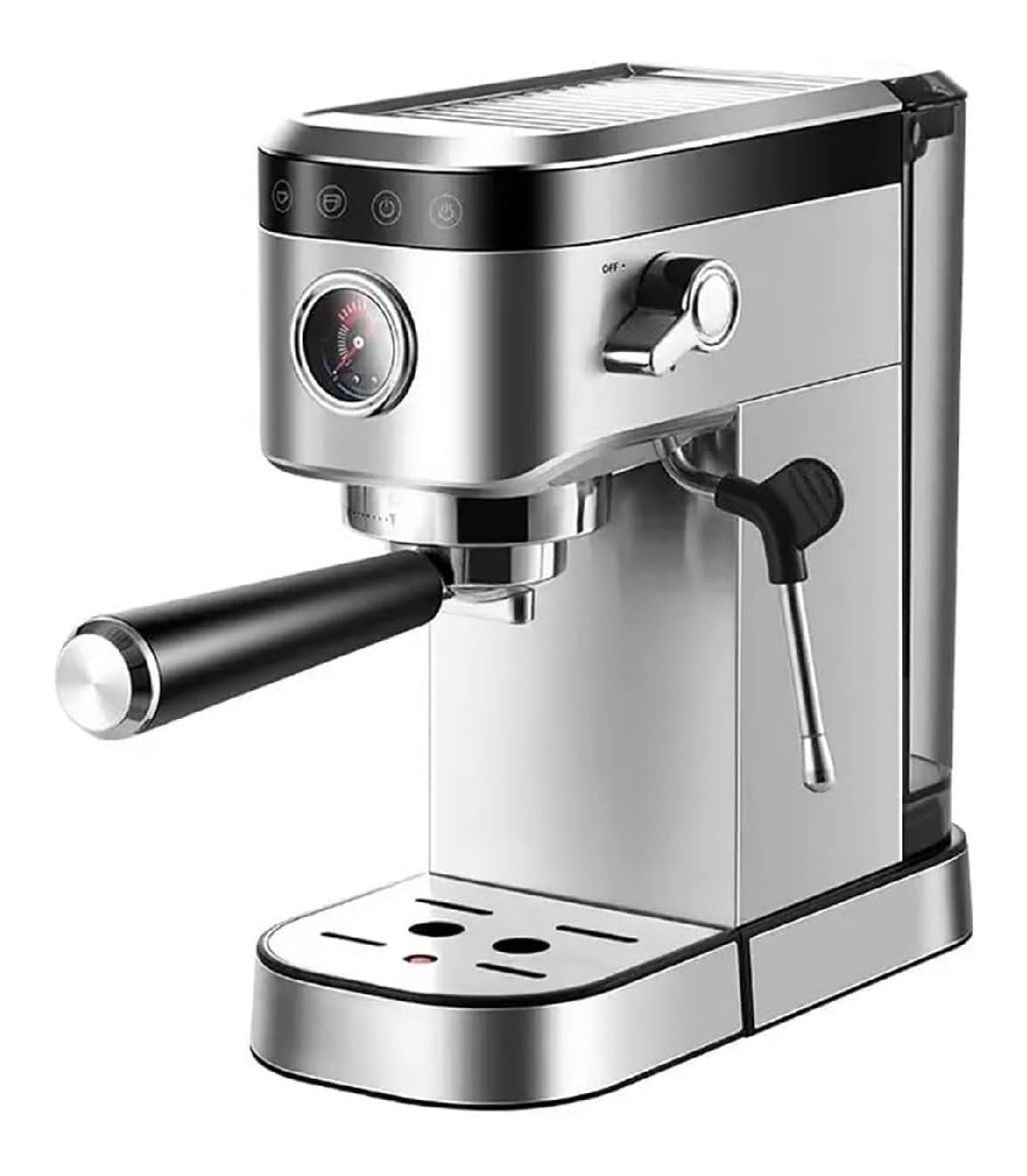 Macchina Per Caffe Espresso Compatta, con comandi touch funzionamento automatico rosso