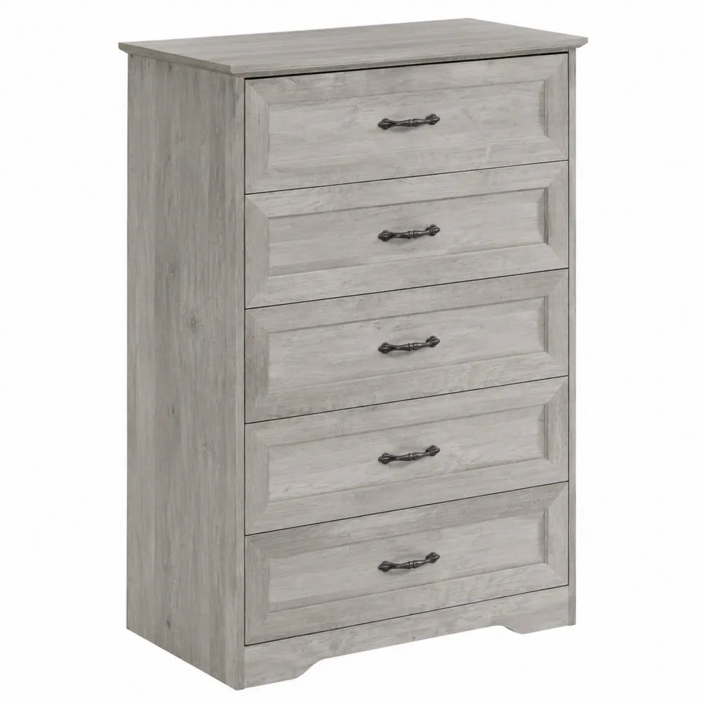 Cassettiera in MDF Grigio 5