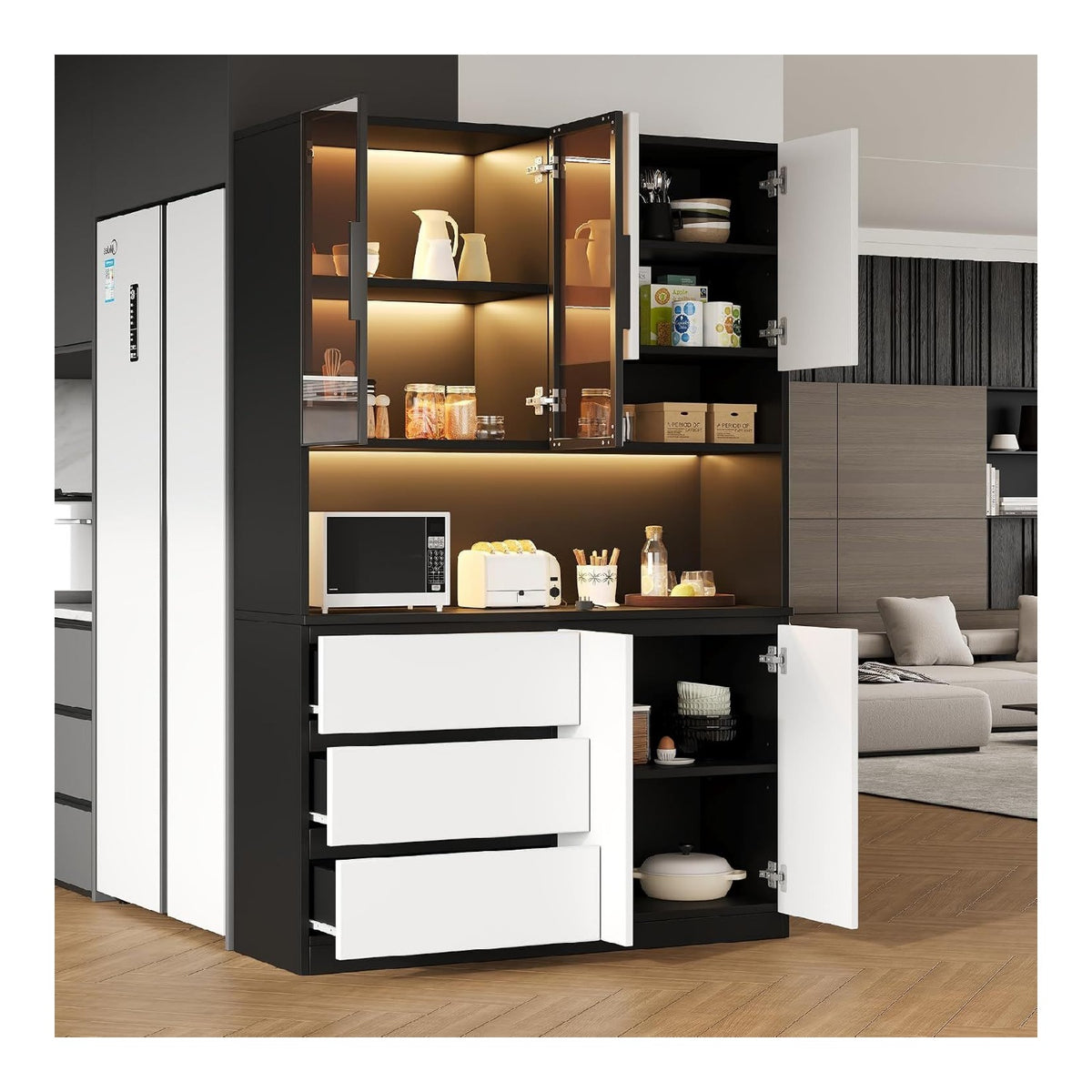 Microonde da cucina Armadi cucina illuminazione LED, armadi
