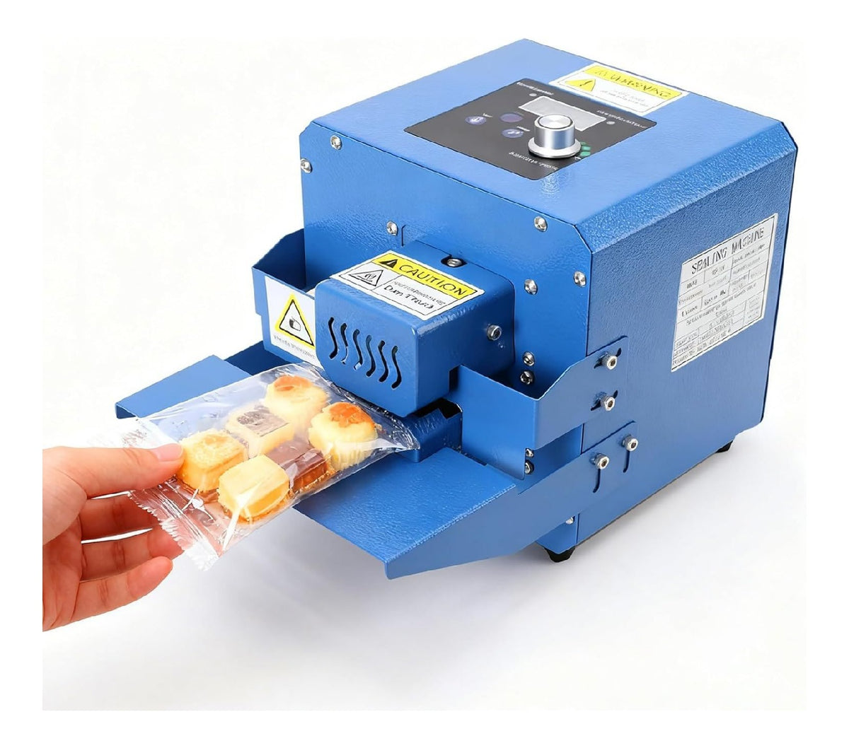 Macchina sigillatrice per sacchetti plastica, funzionamento automatico temperatura regolabile rosso