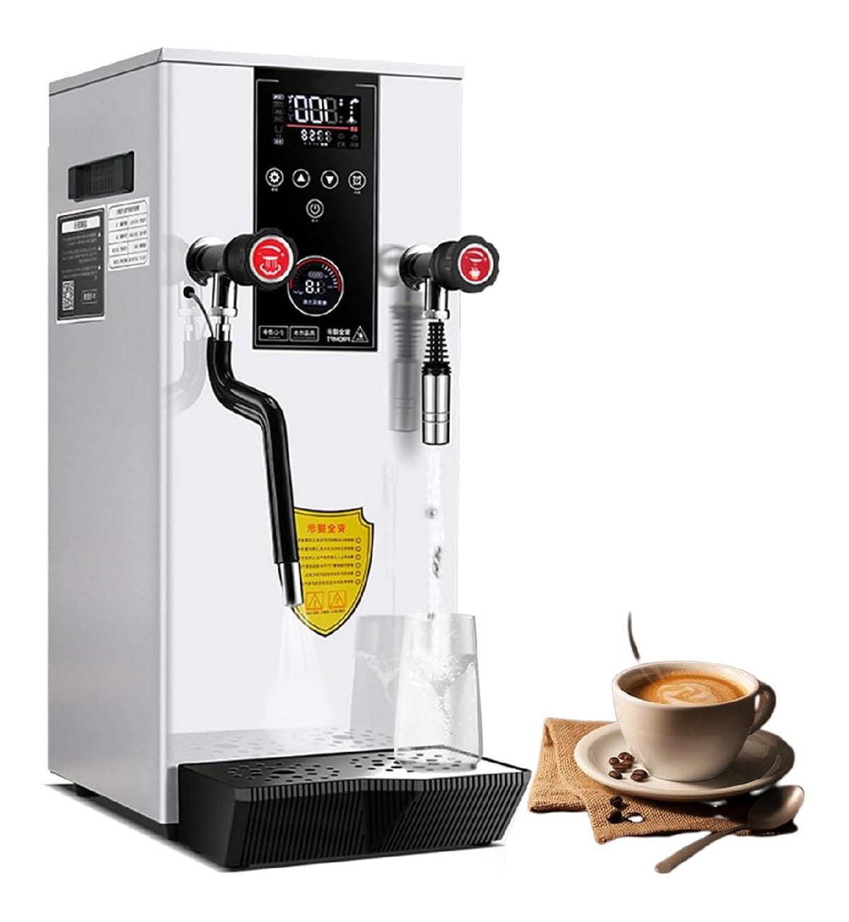 Montalatte vaporiera elettrica Professionale-Macchina per funzionamento automatico funzione vapore bianco