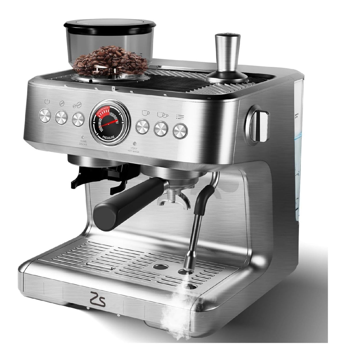 Macchina da caffe funzione vapore nero