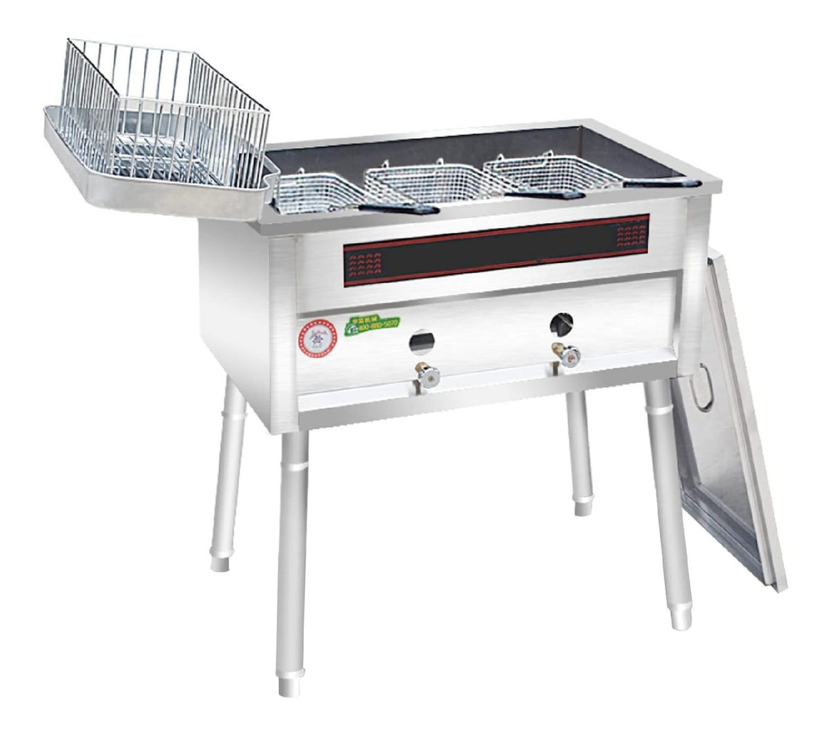 Sistema per frittura Friggitrice Verticale Multifunzione, Friggitrice Acciaio