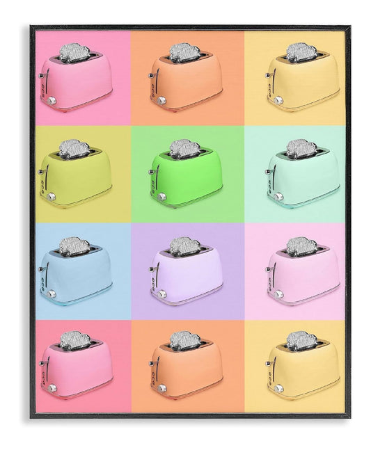 Tostapane elettrico 'Disco Tostapane Forno Collage' Giclee