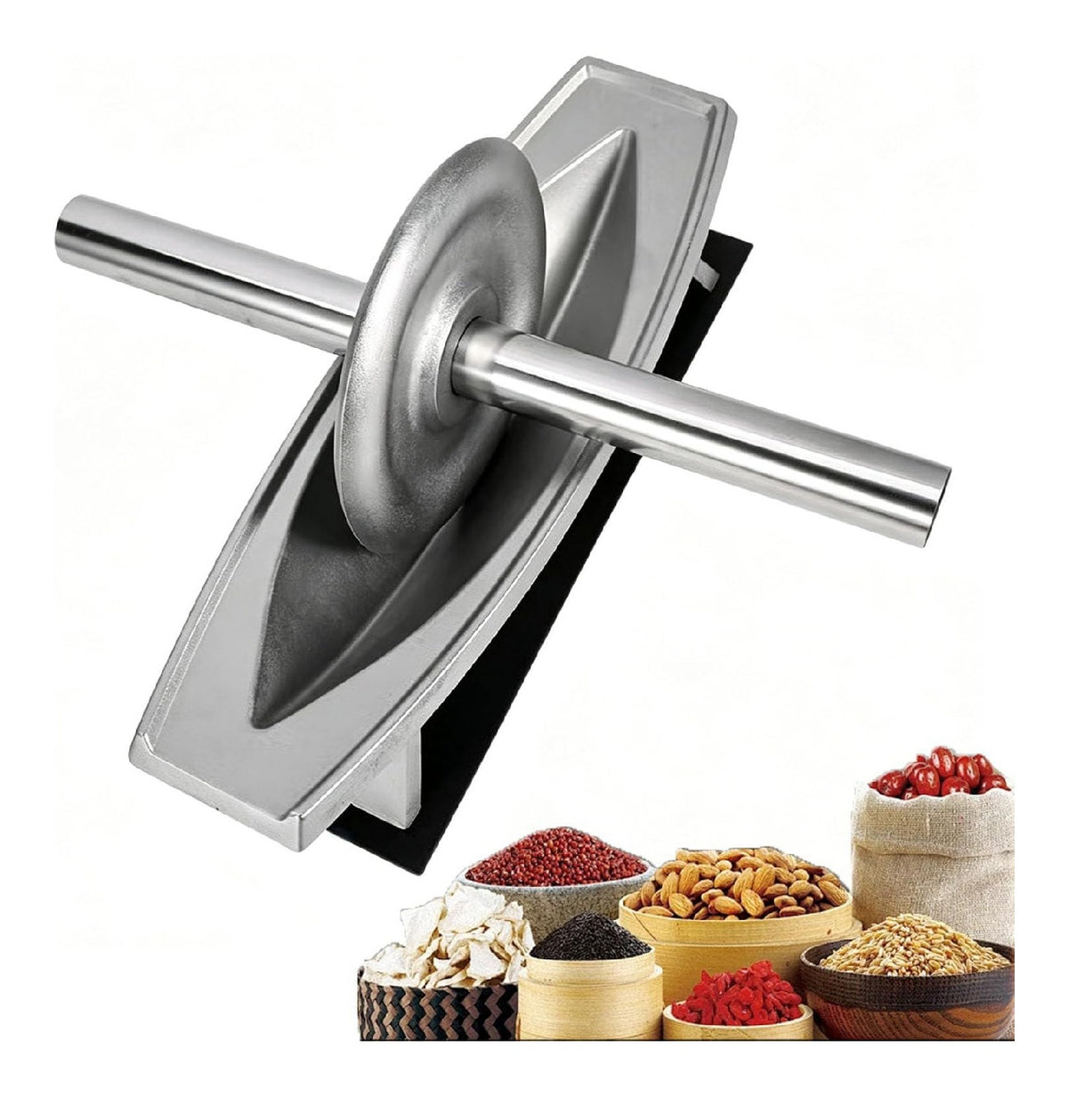 In acciaio inox macinacaffe elettrico con macinacaffe argento