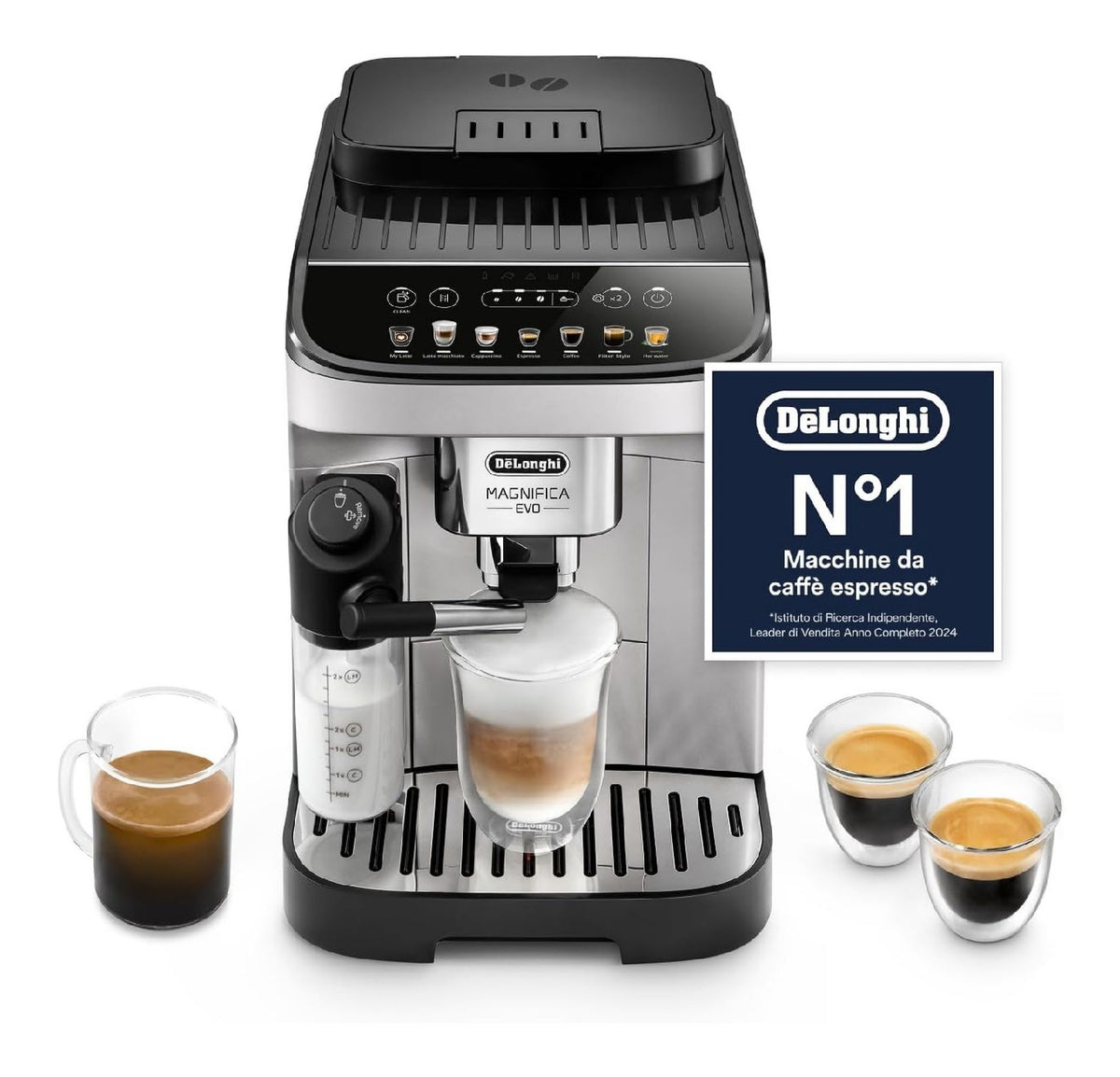 Macchina da caffe con comandi touch con programmi automatici crema